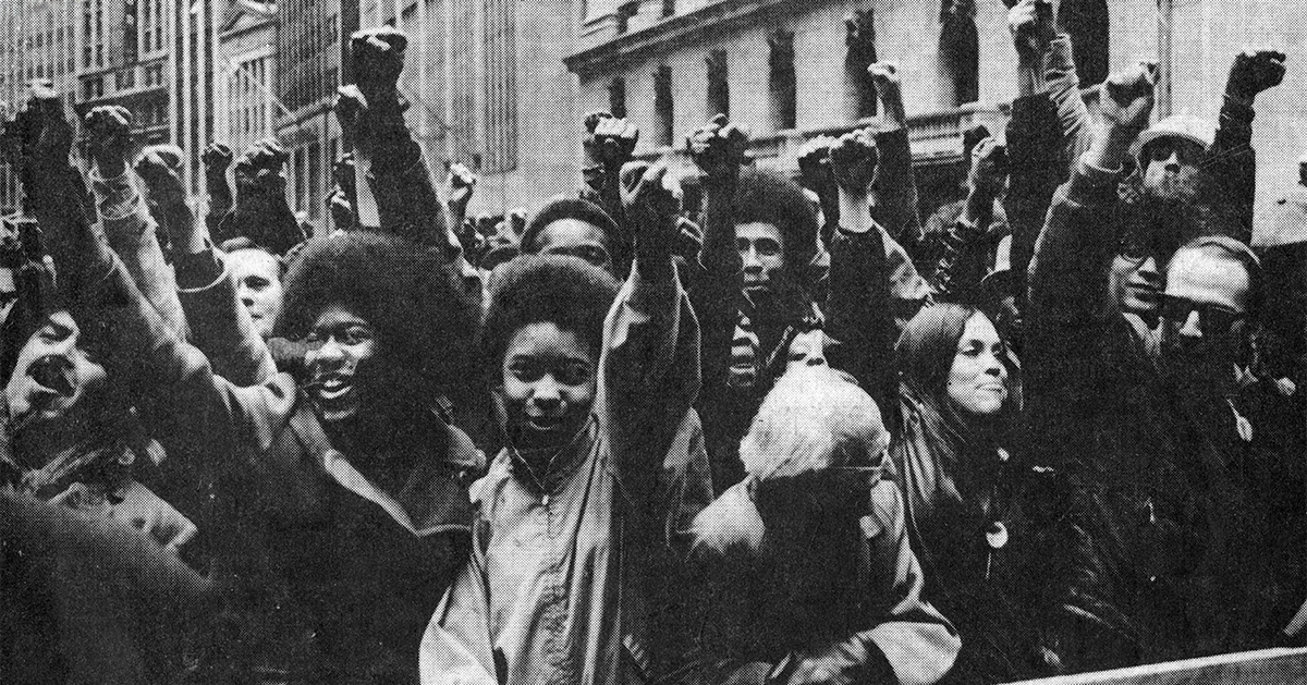 an image from the 1960's student rebellion